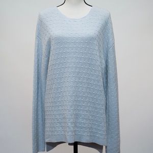 NWT Rachel Zoe Light Blue Crew Neck Sweater‎ Sz XL